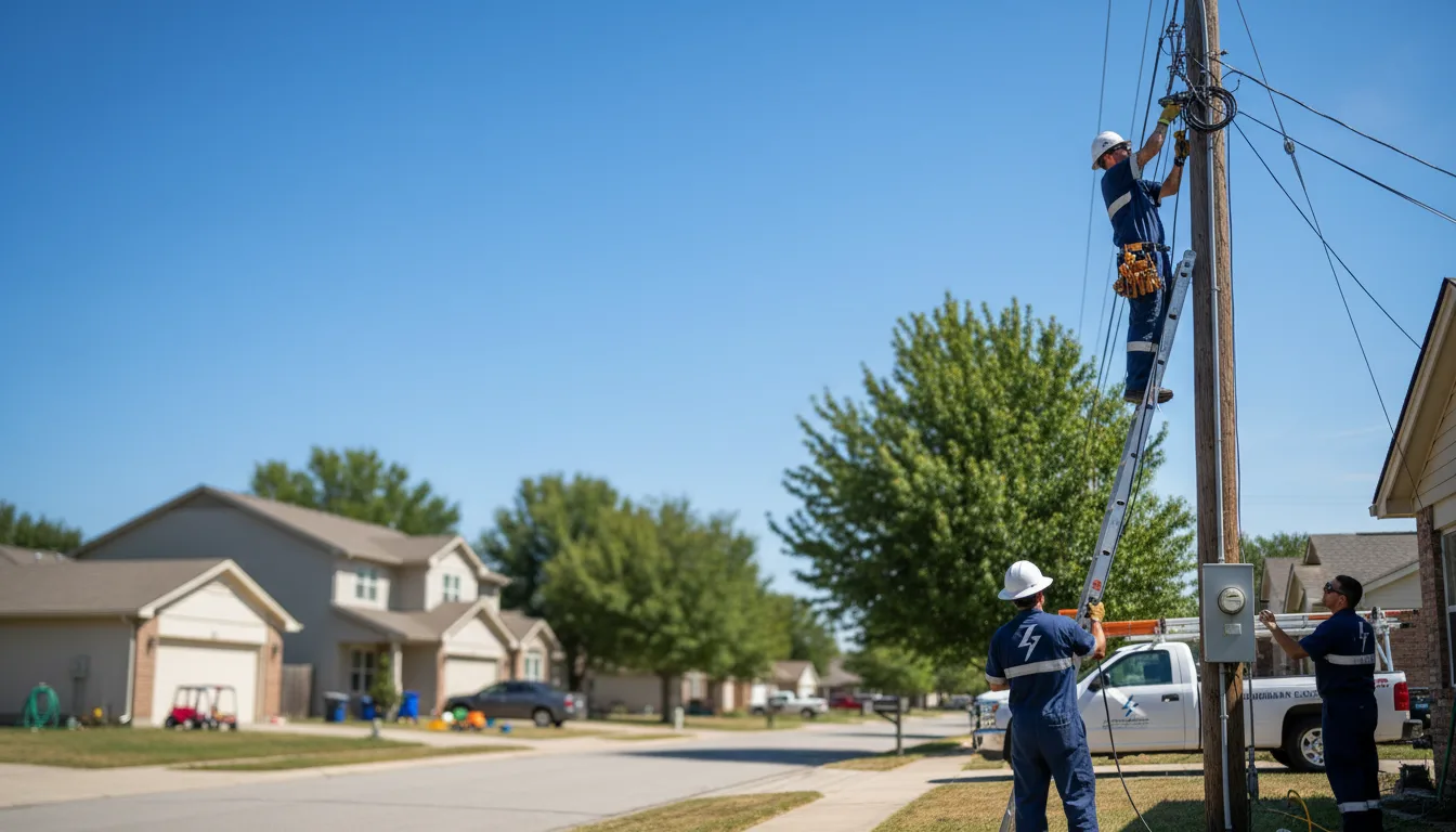 Residential electrician providing installation services in La Crosse, KS